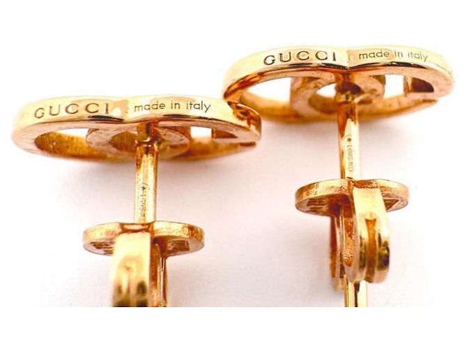 Orecchini Gucci GG Running in oro K18 Au750 D'oro - vista 4