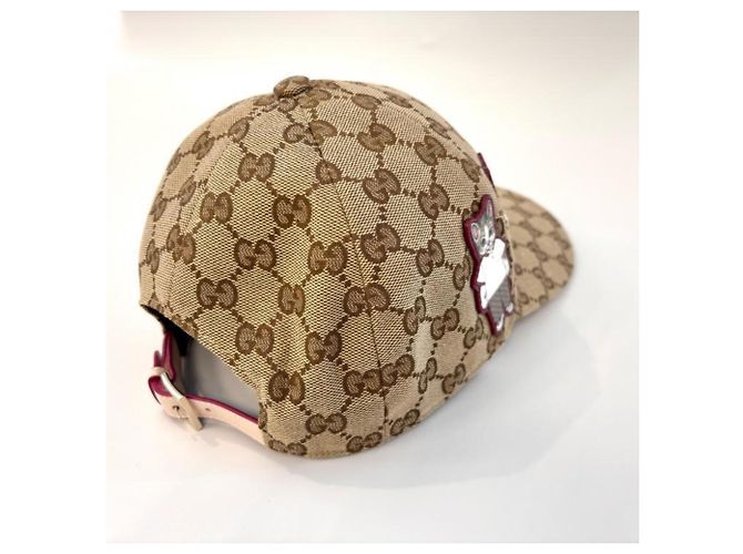 Gucci x Yuko Higuchi Japan Limited Collaboration Baseball Cap Braun Pink - Ansicht 3