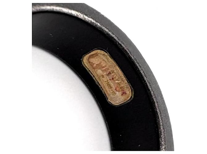 GUCCI Interlocking G Icon Band Ring Schwarz Golden - Ansicht 4