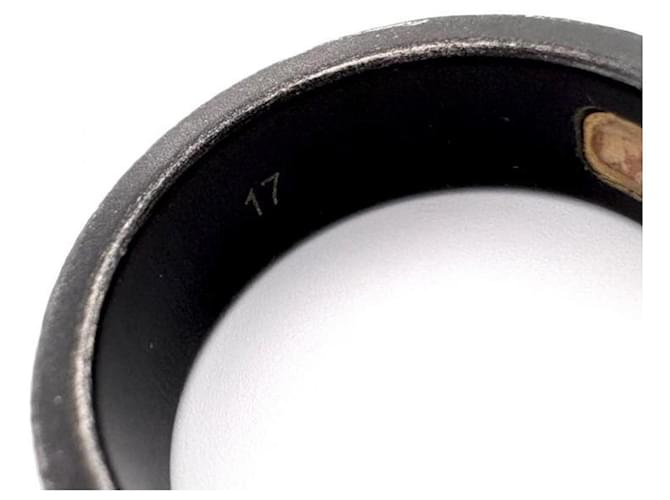 GUCCI Interlocking G Icon Band Ring Schwarz Golden - Ansicht 6