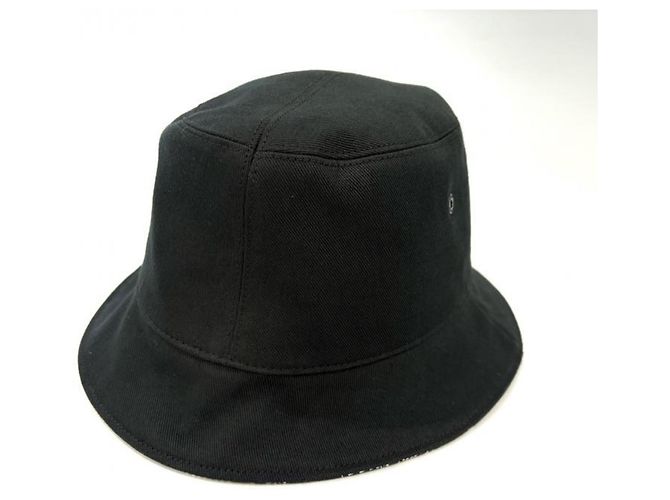 Louis Vuitton Reversible Distorted Damier Bucket Hat Schwarz Weiß - Ansicht 3