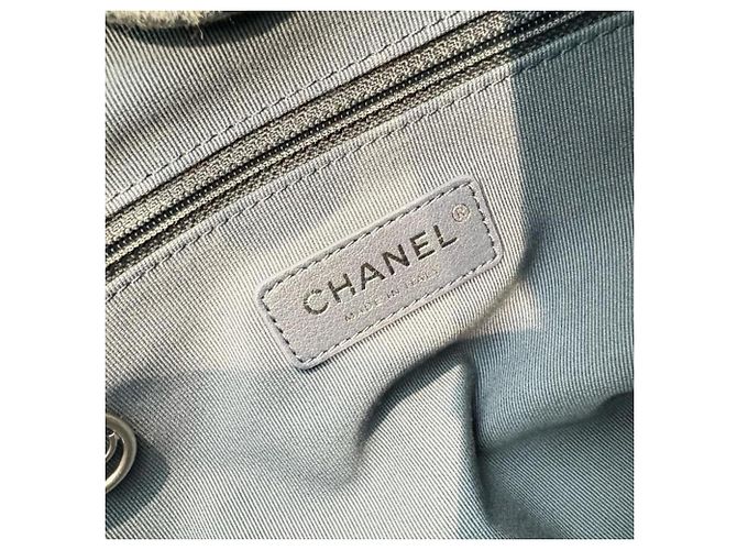 Borsa Shopping Chanel Deauville Medium AS3351 Blu chiaro - vista 6