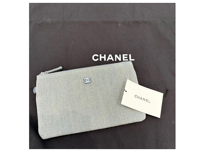 Borsa Shopping Chanel Deauville Medium AS3351 Blu chiaro - vista 8
