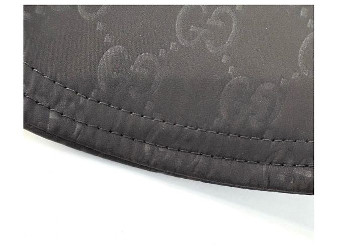 Gucci GG Pattern Nylon Mesh Baseball Cap Black - view 10