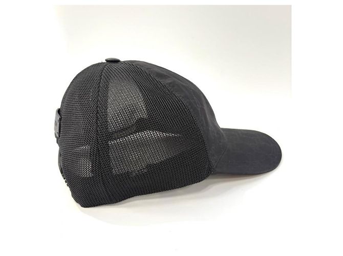 Gucci GG Pattern Nylon Mesh Baseball Cap Black - view 3