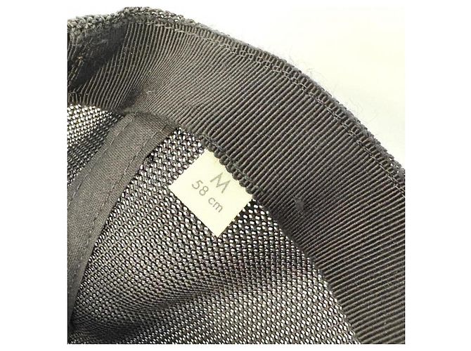 Gucci GG Pattern Nylon Mesh Baseball Cap Black - view 9