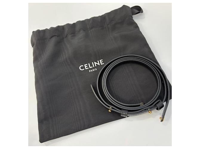 Céline Borsa a Spalla Celine Triomphe Mini Claude Nero - vista 11