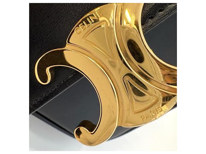 Céline Borsa a Spalla Celine Triomphe Mini Claude Nero - vista 7