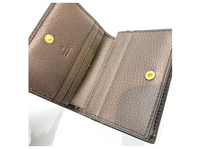 Ophidia Gucci Bi-fold Wallet in GG Supreme Braun Beige - Ansicht 3