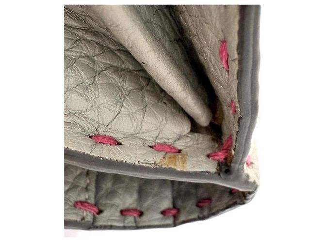 FENDI Selleria Peekaboo Langgeldbörse mit Handnähten Braun Pink - Ansicht 8