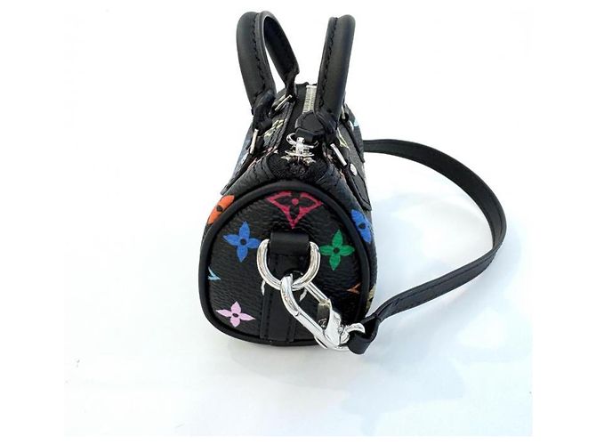 Charm per borsa Louis Vuitton x Takashi Murakami Bag Charm Micro Speedy Nero Multicolore - vista 2