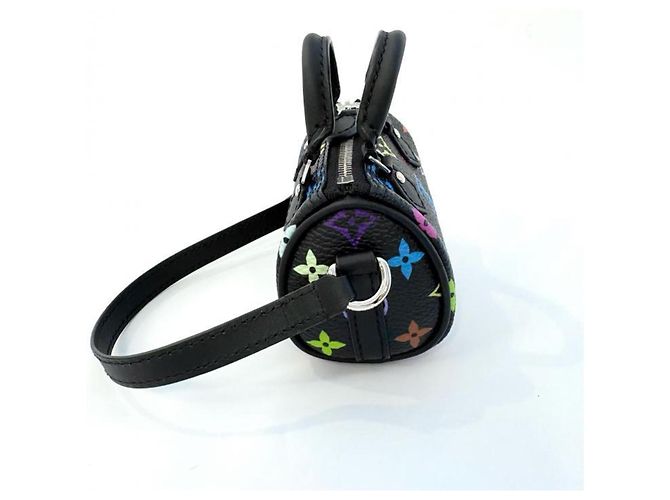 Charm per borsa Louis Vuitton x Takashi Murakami Bag Charm Micro Speedy Nero Multicolore - vista 4
