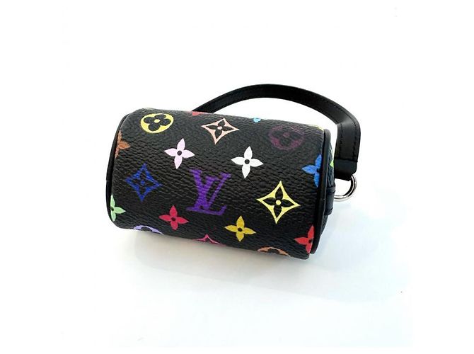 Charm per borsa Louis Vuitton x Takashi Murakami Bag Charm Micro Speedy Nero Multicolore - vista 5