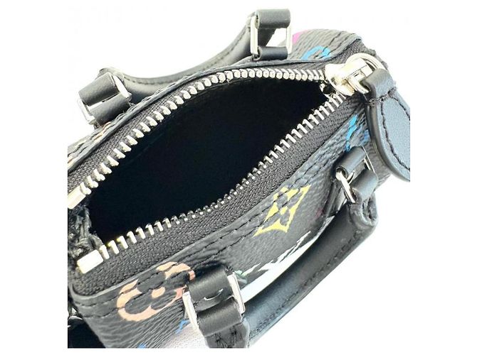 Charm per borsa Louis Vuitton x Takashi Murakami Bag Charm Micro Speedy Nero Multicolore - vista 6