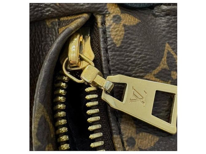 Zaino Louis Vuitton Monogram Palm Springs Marrone Nero Monogramma - vista 11