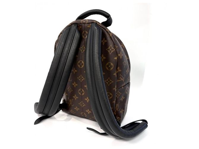 Zaino Louis Vuitton Monogram Palm Springs Marrone Nero Monogramma - vista 2
