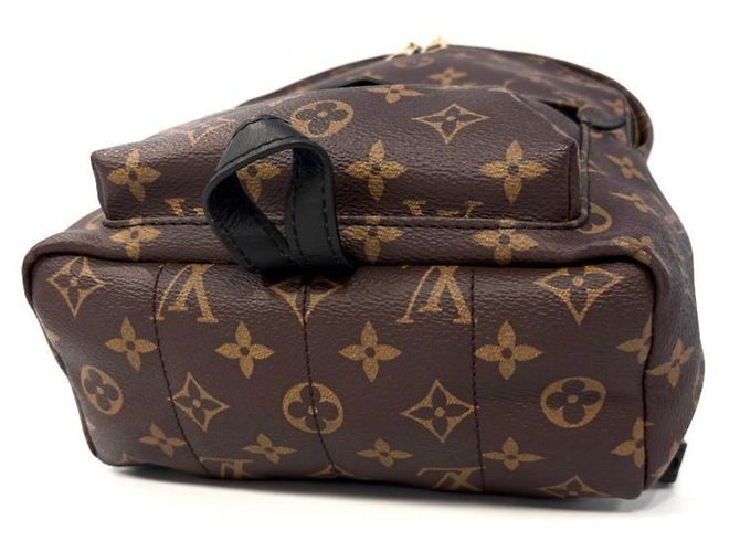 Zaino Louis Vuitton Monogram Palm Springs Marrone Nero Monogramma - vista 3