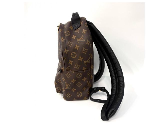 Zaino Louis Vuitton Monogram Palm Springs Marrone Nero Monogramma - vista 4