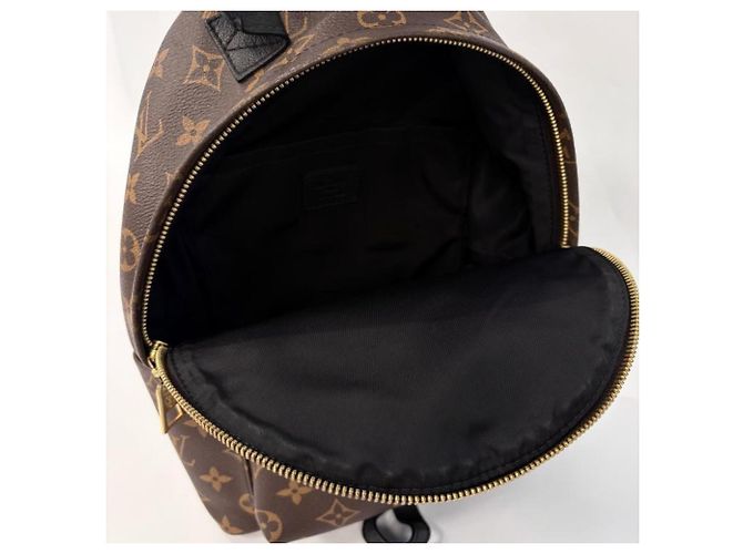 Zaino Louis Vuitton Monogram Palm Springs Marrone Nero Monogramma - vista 5