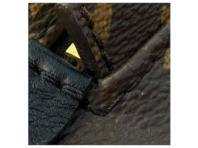 Zaino Louis Vuitton Monogram Palm Springs Marrone Nero Monogramma - vista 8