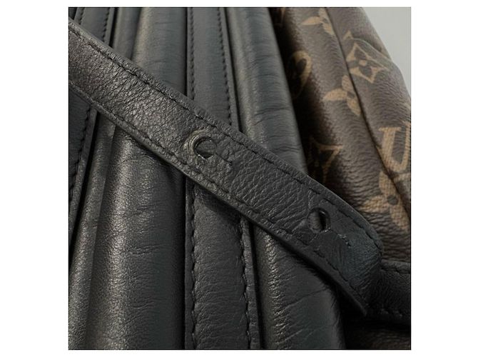Zaino Louis Vuitton Monogram Palm Springs Marrone Nero Monogramma - vista 9