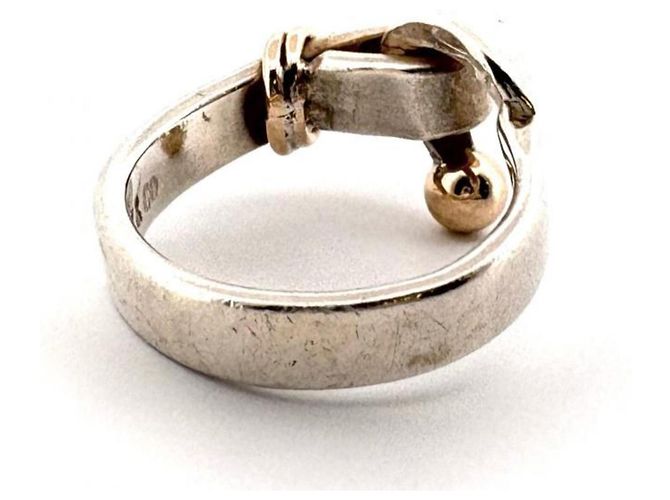 Tiffany & Co. Vintage Hook & Eye Ring Silber Golden - Ansicht 3