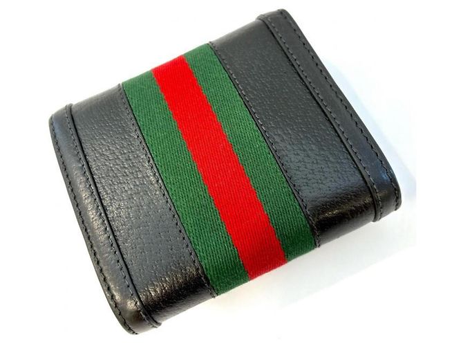 Gucci Ophidia GG Web Stripe Black Bi-fold Wallet Schwarz - Ansicht 2