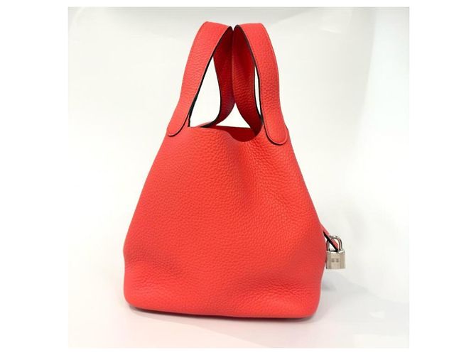 Hermès Hermes Picotin Lock PM Handtasche Rot - Ansicht 3