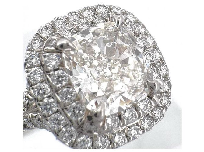 Tiffany & Co. Soleste Diamantring im Cushion-Schliff in Platin 950 - Ansicht 2