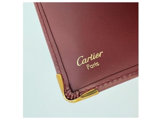 Cartera bi-fold Cartier Must en Bordeaux Burdeos - vista 6