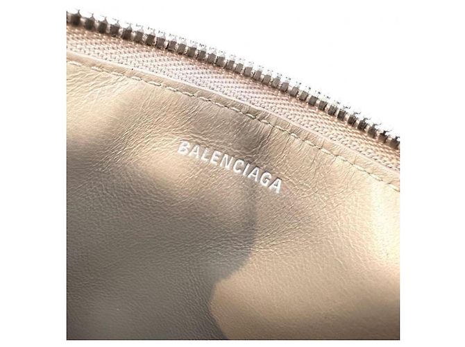 Tarjetero largo Crush de Balenciaga Beige - vista 4