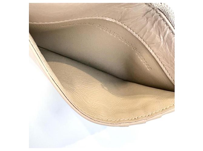 Tarjetero largo Crush de Balenciaga Beige - vista 5