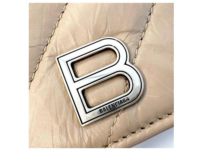 Tarjetero largo Crush de Balenciaga Beige - vista 6