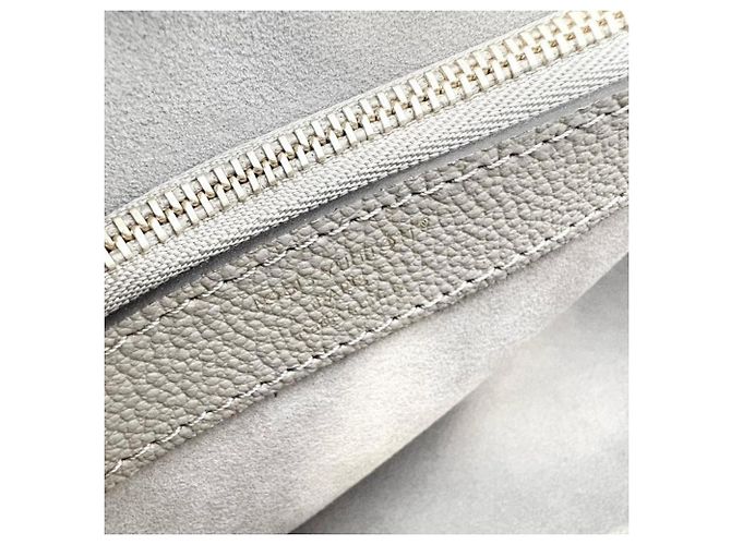 Borsa a Spalla Louis Vuitton Diane Bicolor Empreinte Beige Grigio Crudo - vista 7