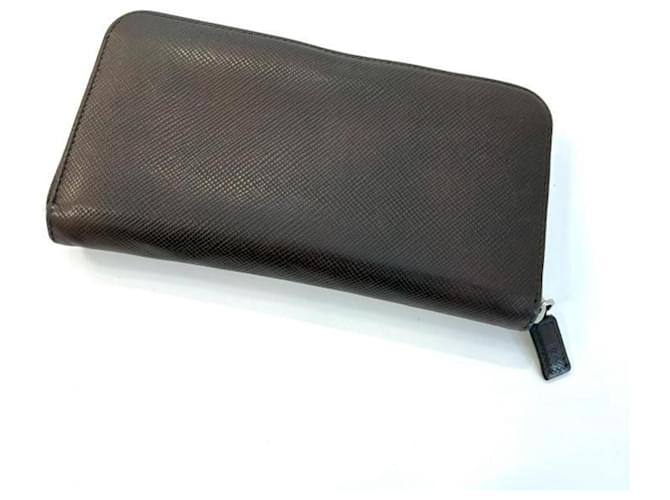 Prada Saffiano Leder Langgeldbörse Braun - Ansicht 2