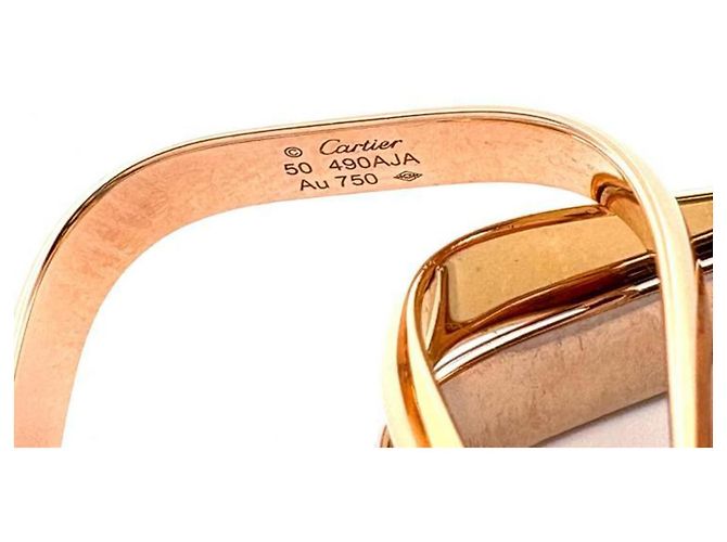 Anello Trinity Cushion Cartier Modello Classico - vista 4