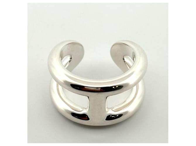 Ring Anello Hermès Osmos PM in argento - vista 3