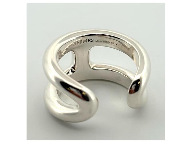 Ring Anello Hermès Osmos PM in argento - vista 4