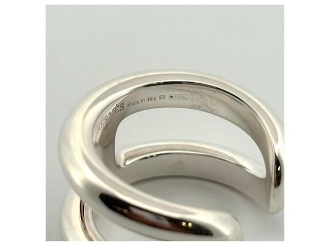 Ring Anello Hermès Osmos PM in argento - vista 5