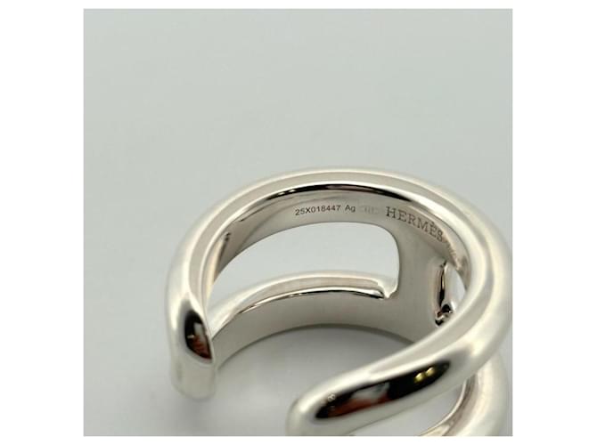 Ring Anello Hermès Osmos PM in argento - vista 6