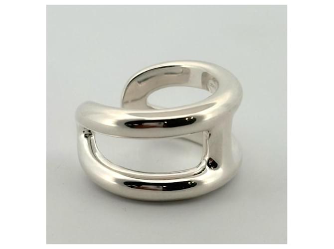 Ring Anello Hermès Osmos PM in argento - vista 9