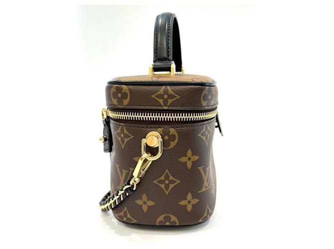 Borsa a tracolla Louis Vuitton Monogram Reverse Vanity Chain Marrone Nero Monogramma - vista 5