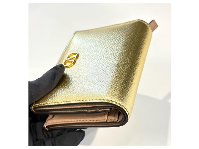 Cartera Compacta Valentino V-logo Signature Beige - vista 4