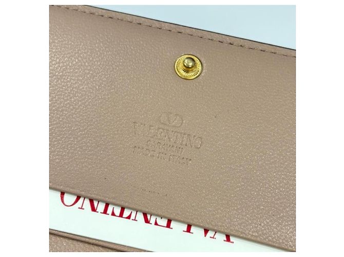 Cartera Compacta Valentino V-logo Signature Beige - vista 9