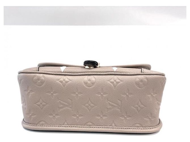 Borsa a Spalla Louis Vuitton Diane Bicolor Empreinte Beige Grigio Crudo - vista 4