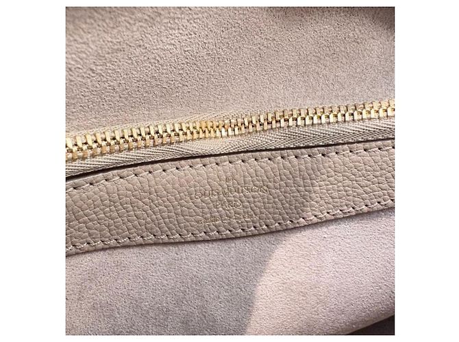 Borsa a Spalla Louis Vuitton Diane Bicolor Empreinte Beige Grigio Crudo - vista 7