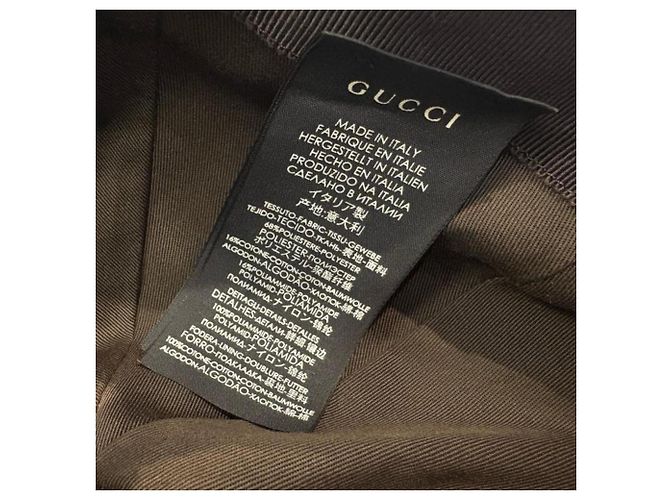 Gucci GG Canvas Web Stripe Baseball Cap Braun - Ansicht 13