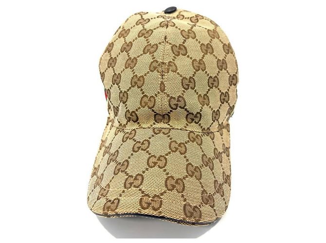 Gucci GG Canvas Web Stripe Baseball Cap Braun - Ansicht 2