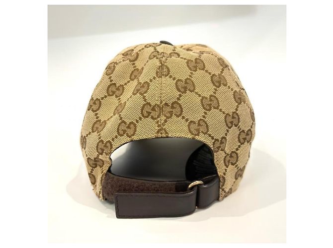 Gucci GG Canvas Web Stripe Baseball Cap Braun - Ansicht 4