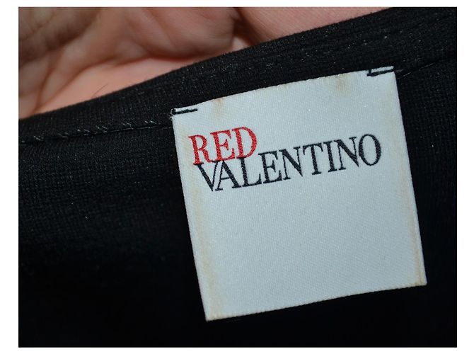 Abito midi in cotone elasticizzato RED Valentino nero - vista 4